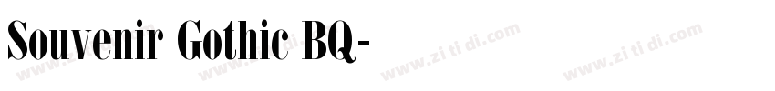 Souvenir Gothic BQ字体转换
